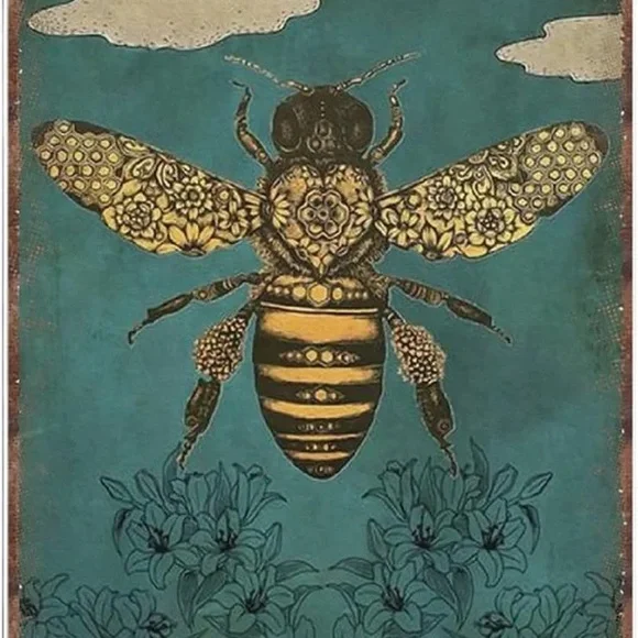 "In A World Where You Can Be Anything, Bee Kind" Tin Sign - Picture 2 of 10